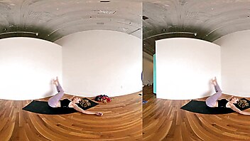 Surprise blonde, amazing solo, surprise ending, woman xxx, yoga vr