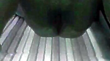 Masturbating doggie, doggy and girl, solarium masturbating, horny girl pussy, masturbating