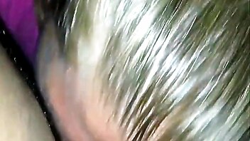 Blonde sucking black cock, sucking a black dick cum in mouth, cheap amateur hooker, interracial prostitute, old blonde hooker