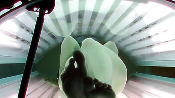 Amateur, solarium blonde, spy cam masturbation, voyeur spy masterbation, i spy live