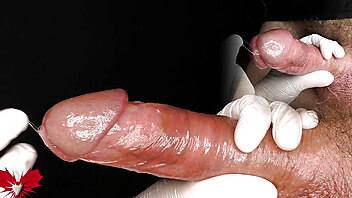 Gloves sample, sample latex, sample handjob hd, penis exam orgasm, femdom sperm sample