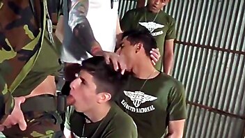 Army, Gangbang, Group Sex