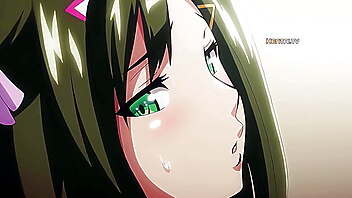 Anime hentai school movie, green hair hentai, green hair, classmate cumshot, porn cum big ass hentai cartoon big tits