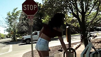 Small tits creampie gangbang, brunette interview, gangbang milf pov, brunette milf public creampie, movie gangbang scene