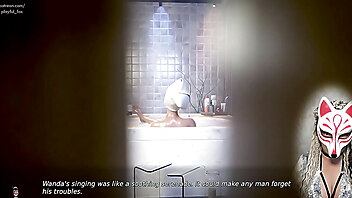Girl watching porn big tits, hot tit mom bath, milf bathroom spy, peeping bathroom, asian fox