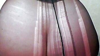 Sister worshiping on me, ass worship pantyhose pov, close up on ass, pantyhose feet sperma, stepsister pantyhose sex
