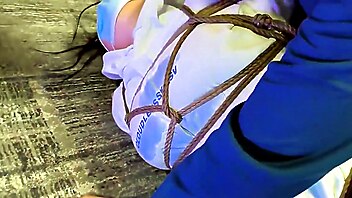 Chinese foot gagging, brunettes fetish bdsm, chinese bondage feet, milf bdsm fetish bondage femdom, asian fetish, shibari rope bondage and spanking
