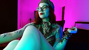 Bisexual foot worship, polish mistress, dance glasses, femdom trance, connection body
